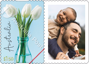 Sheet of 20 x $1.50 Personalised Stamps – Tulips product photo